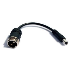 Alternative view of GX16 2 pin male naar DC kabel