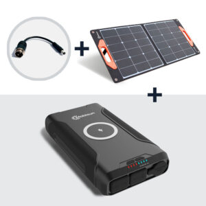 Mobisun 60W panneau solaire + 72,000mAh / 266Wh / 150W Outdoor Powerbank Bundle