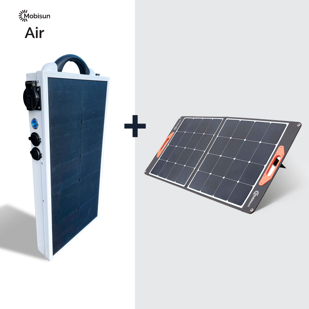 Mobisun Pro Air met 100W opvouwbaar zonnepaneel
