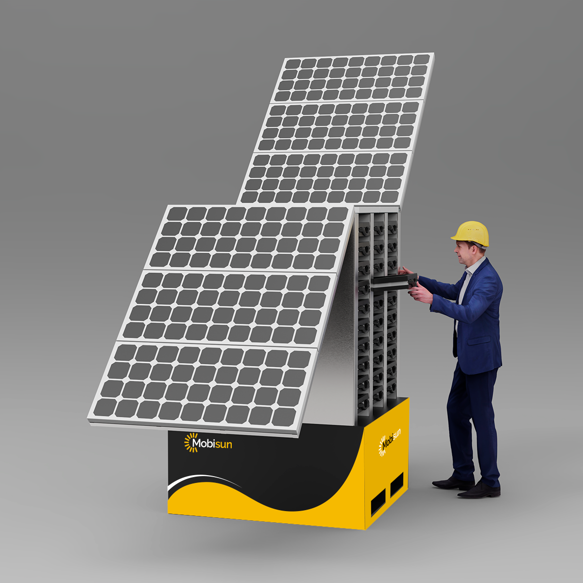 Mobisun PowerHive 60 – Mobiele energiehub 48 kWh IP54 & STANAG