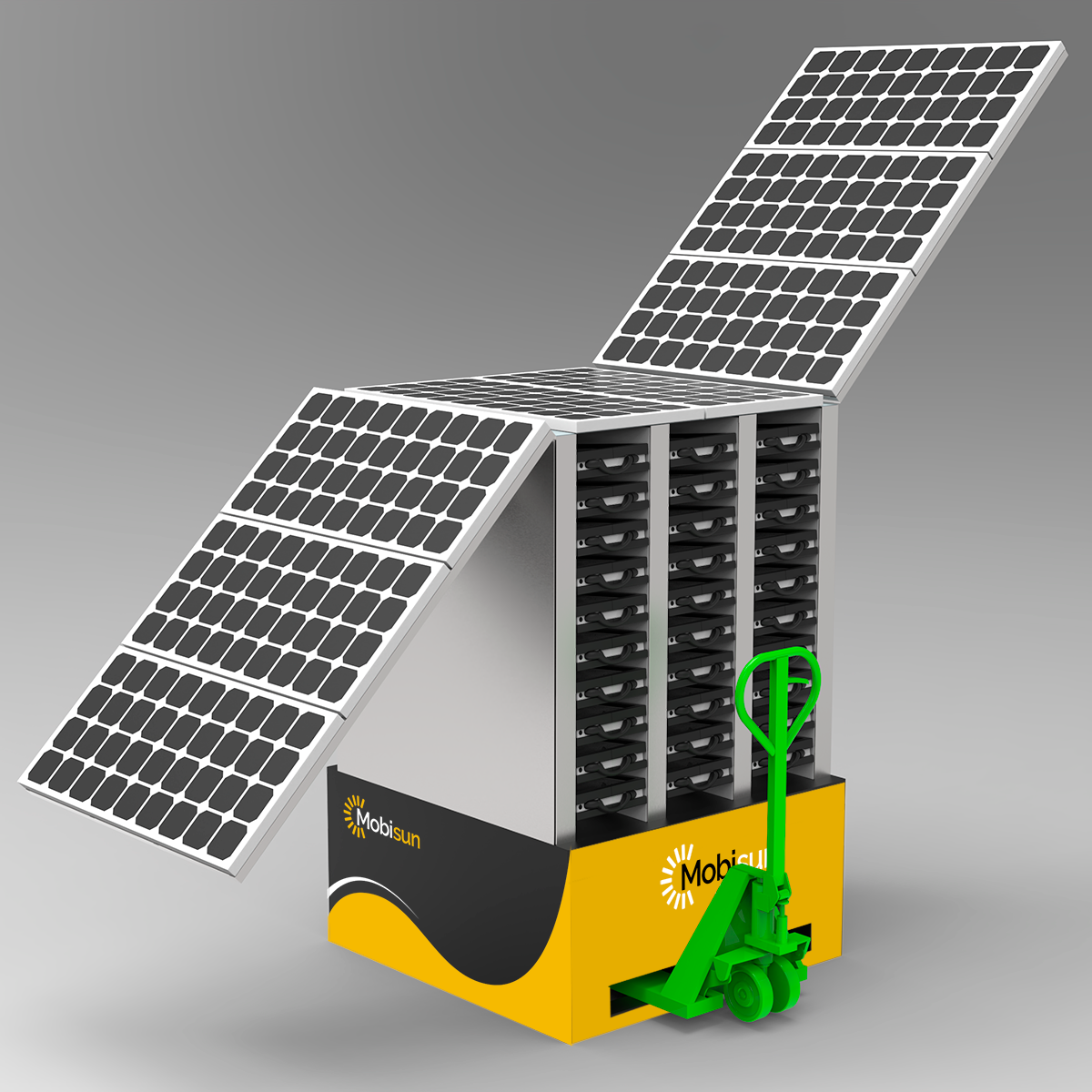 Mobisun PowerHive 60 – Mobiele energieovoorziening 48 kWh IP54 & STANAG